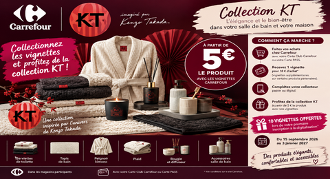 Carrefour Opération Vignettes KT : Linge de Bain et accessoires bien-être à Partir de 5€