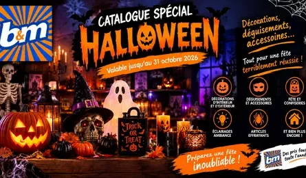 Catalogue B&M Spécial Halloween Valable jusqu'au 31 Octobre 2026