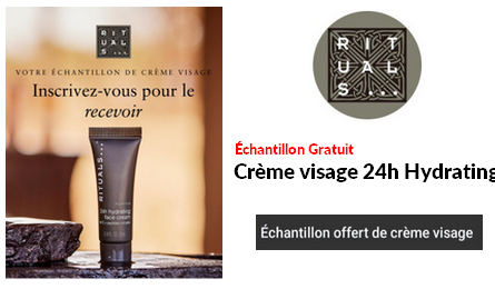 Échantillon Gratuit Crème Visage 24h Hydrating Rituals Cosmetics