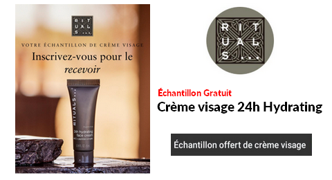 Échantillon Gratuit Crème Visage 24h Hydrating Rituals Cosmetics