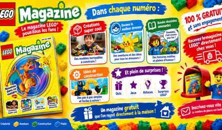 LEGO Offre Gratuite : Magazine LEGO Offert pour les 5 à 9 ans