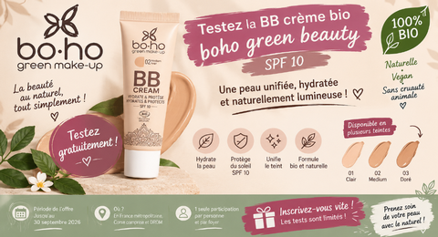 Test Produit Boho Green Beauty : BB crème bio SPF 10