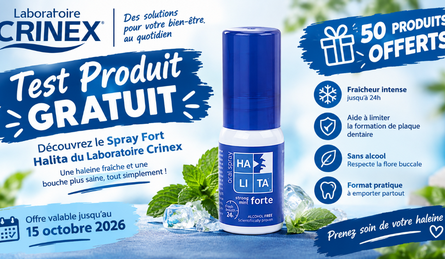Test Produit Crinex Laboratoires Spray Fort Halita