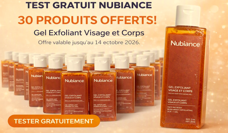 Test Produit Nubiance : Gel Exfoliant Visage et Corps